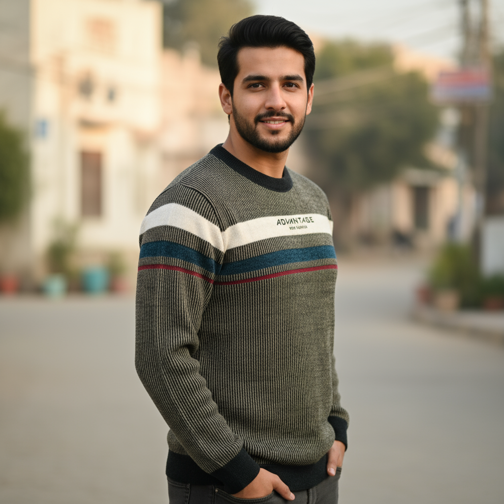 Men’s Premium Knit Crewneck Sweater – Advantage Series