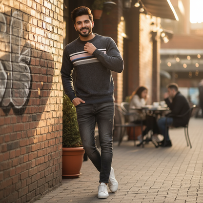 Premium Men’s Winter Knit Sweater Modern Classic Edition