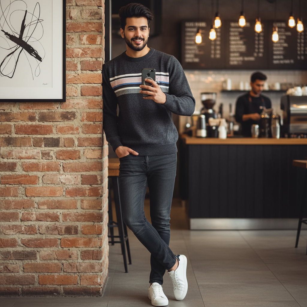 Premium Men’s Winter Knit Sweater Modern Classic Edition