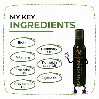 Harb-E-Kohsar Hair Oil Remove Dandruffs Stop Hair Fall